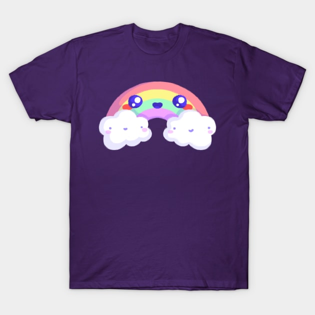 Super Cute Pastel Rainbow - Kawaii Rainbow - Cute Rainbow T-Shirt by perdita00